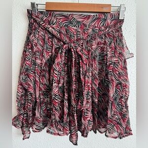 Pomandère Silk Mini Wrap Skirt Size 4